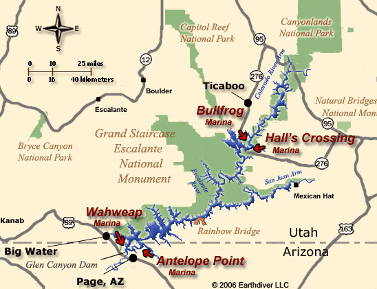 Lake Powell Map